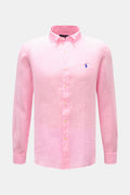 Polo Ralph Lauren Linen shirt button-down collar rosé - rose