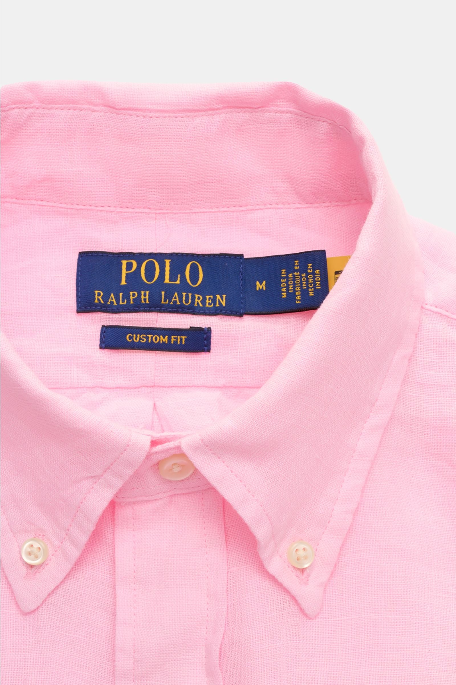 Polo Ralph Lauren Linen shirt button-down collar rosé - rose