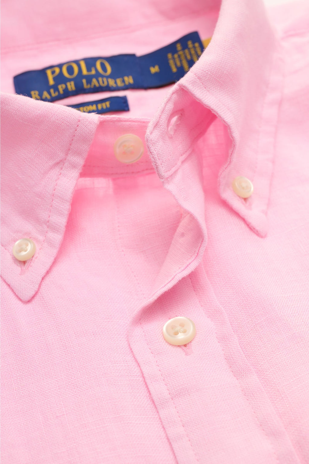 Polo Ralph Lauren Linen shirt button-down collar rosé - rose