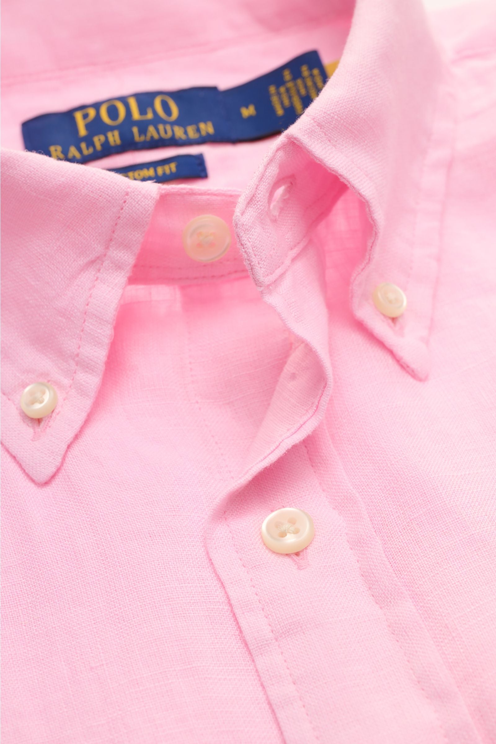 Polo Ralph Lauren Linen shirt button-down collar rosé - rose