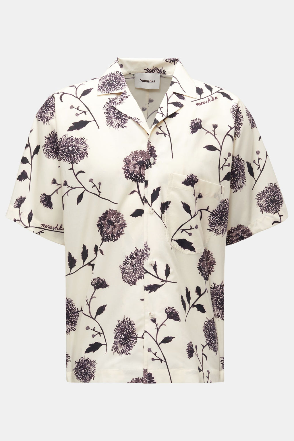 Nanushka Short sleeve shirt 'Yuki' Cuban collar - patterned