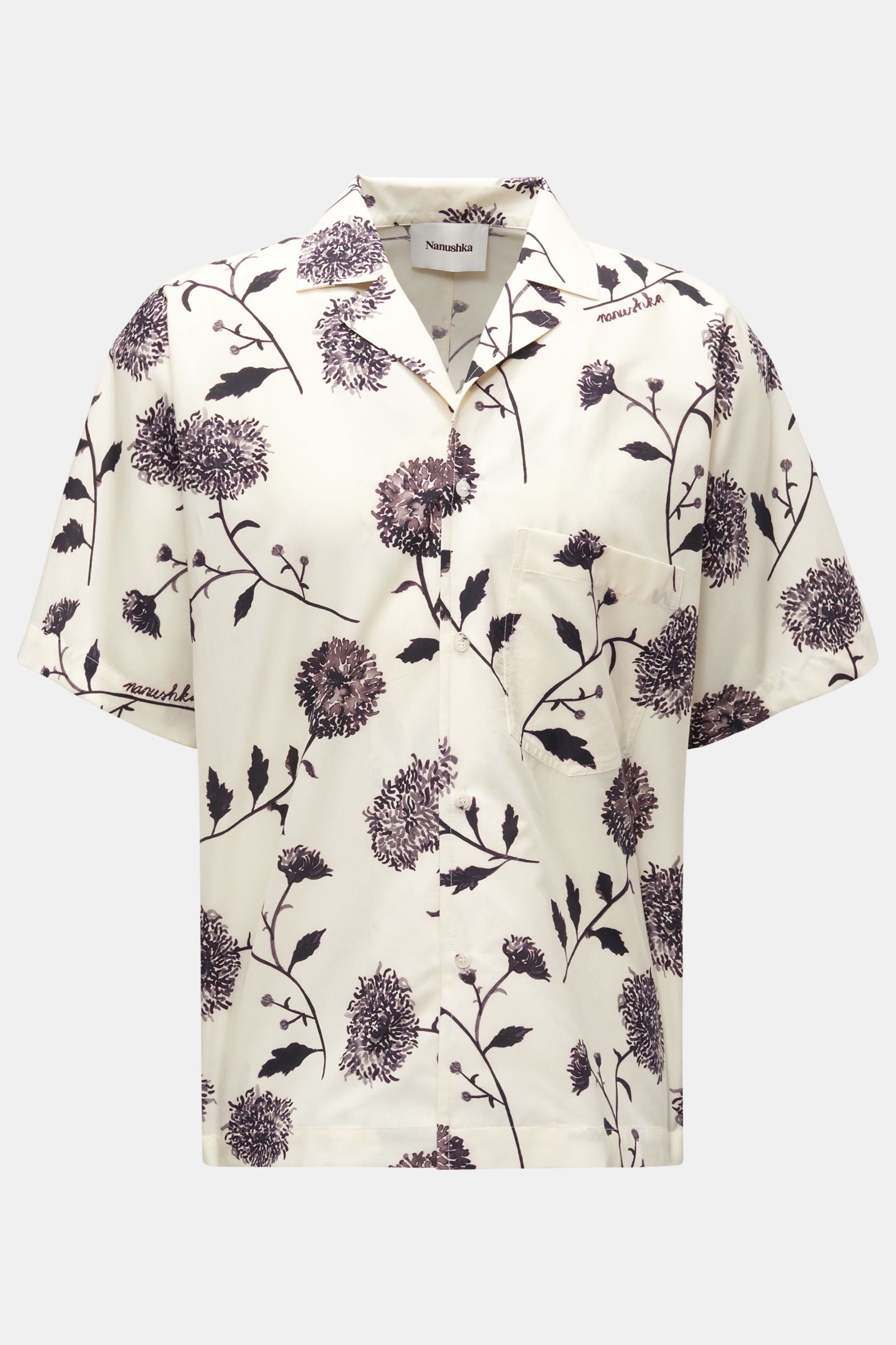 Nanushka Short sleeve shirt 'Yuki' Cuban collar - patterned