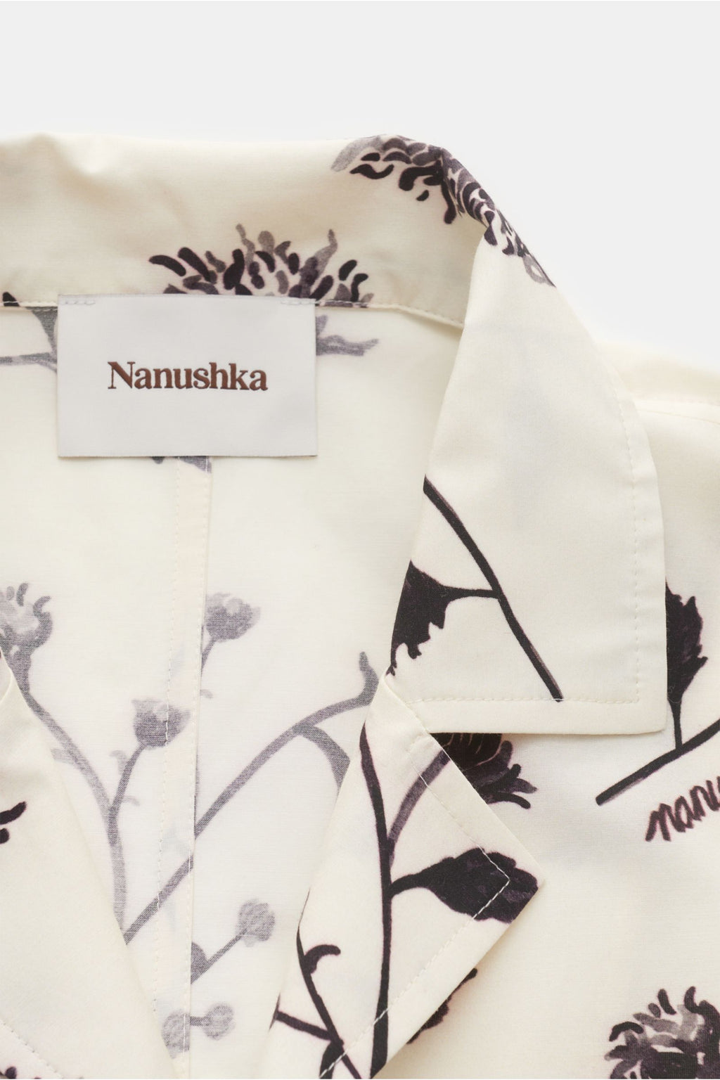 Nanushka Short sleeve shirt 'Yuki' Cuban collar - patterned