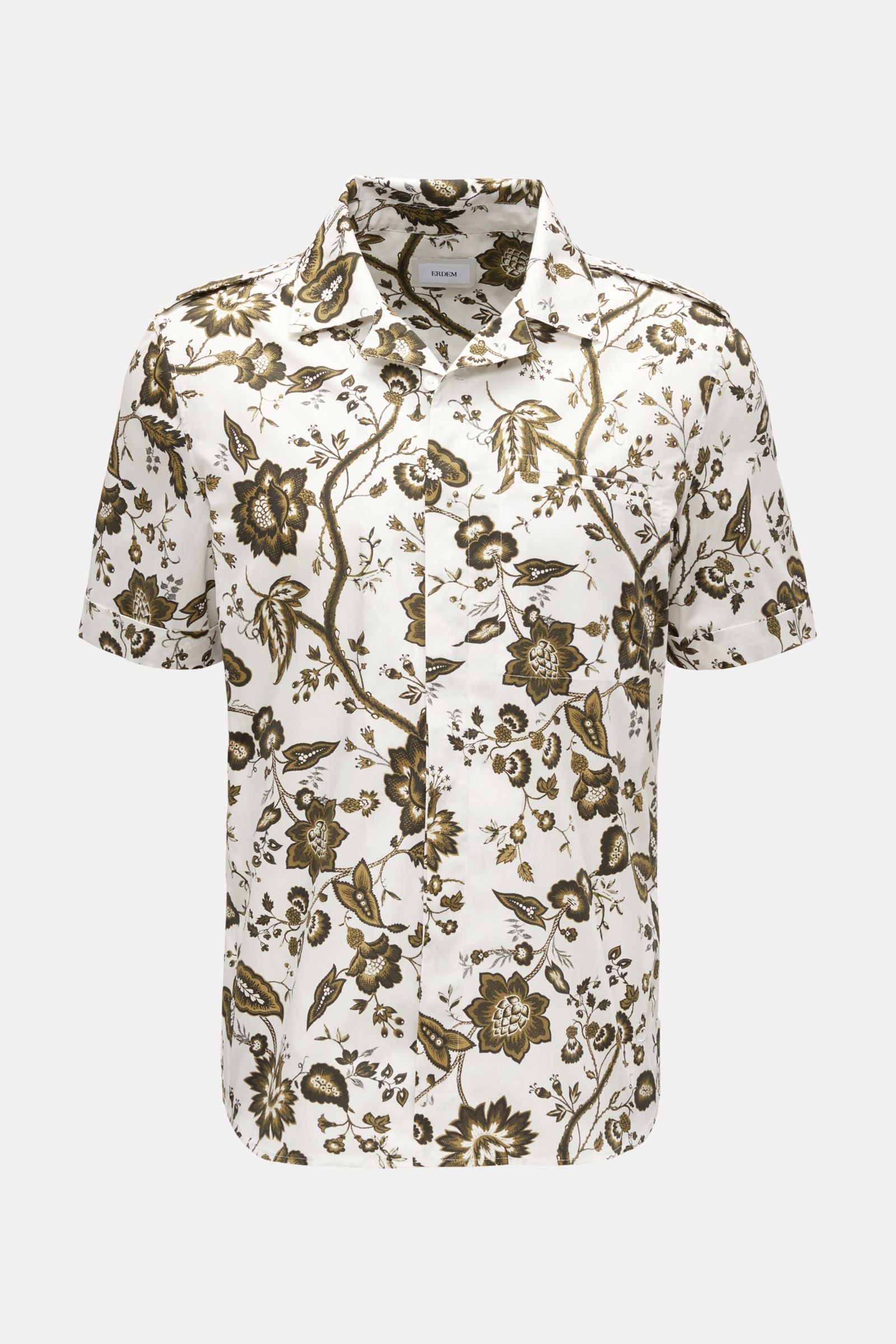 Erdem Short sleeve shirt 'Grayson' Cuban collar - patterned