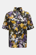Erdem Linen short sleeve shirt 'Felipe' Kent collar - patterned