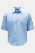 Ami Paris Short sleeve shirt Kent collar - blue