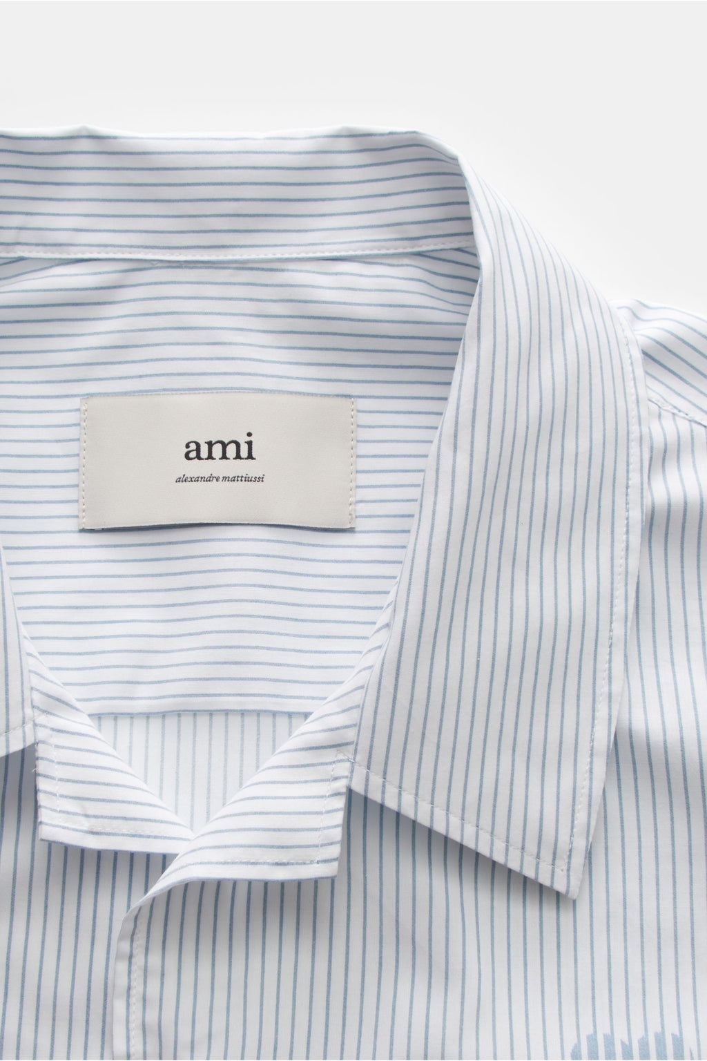 Ami Paris Short sleeve shirt Cuban collar - striped