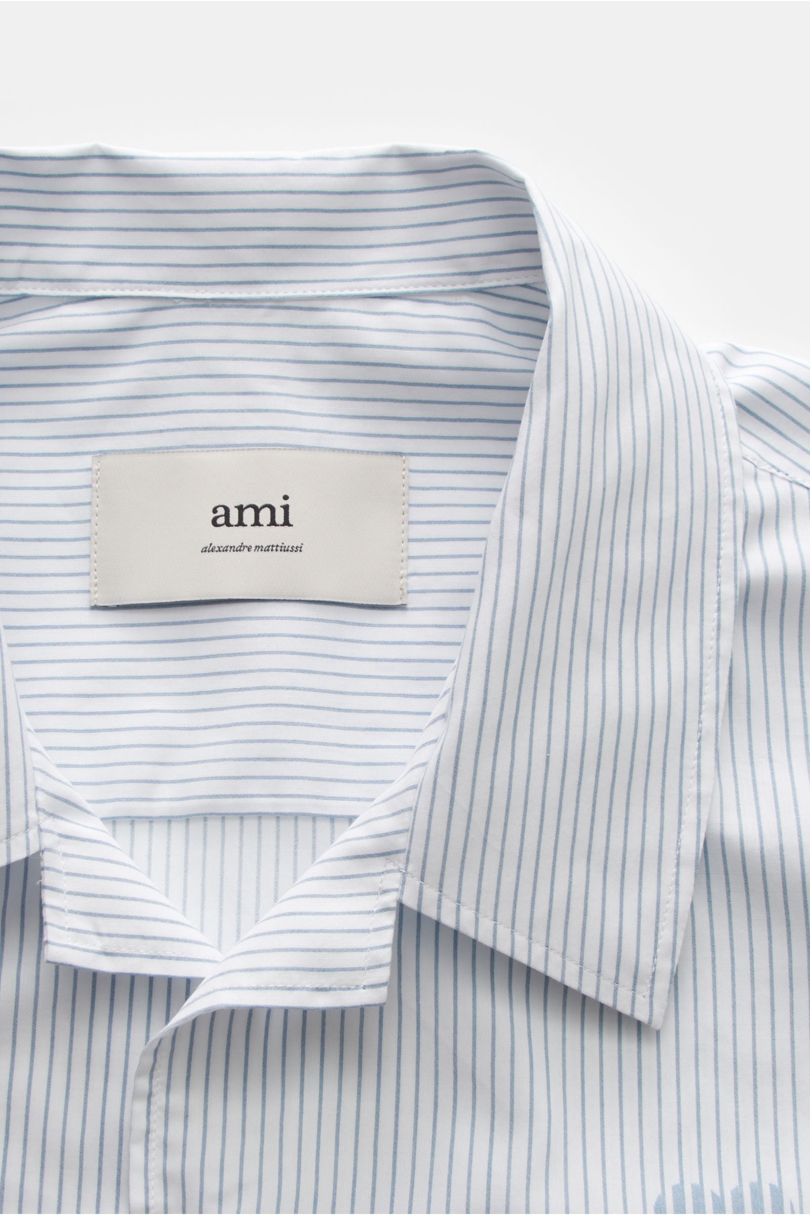 Ami Paris Short sleeve shirt Cuban collar - striped