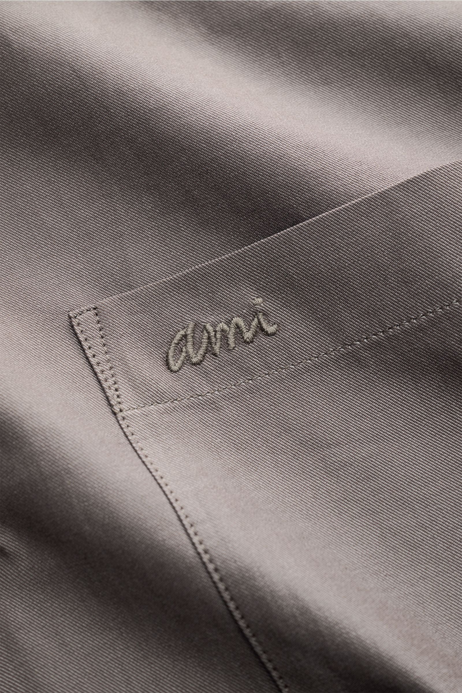 Ami Paris Short sleeve shirt Cuban collar - taupe