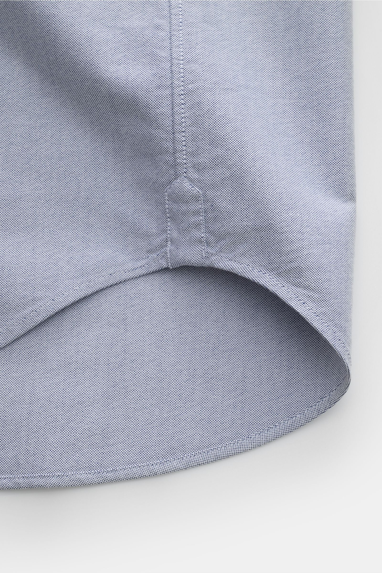 Thom Browne Short sleeve shirt button-down collar smoky - smoky blue