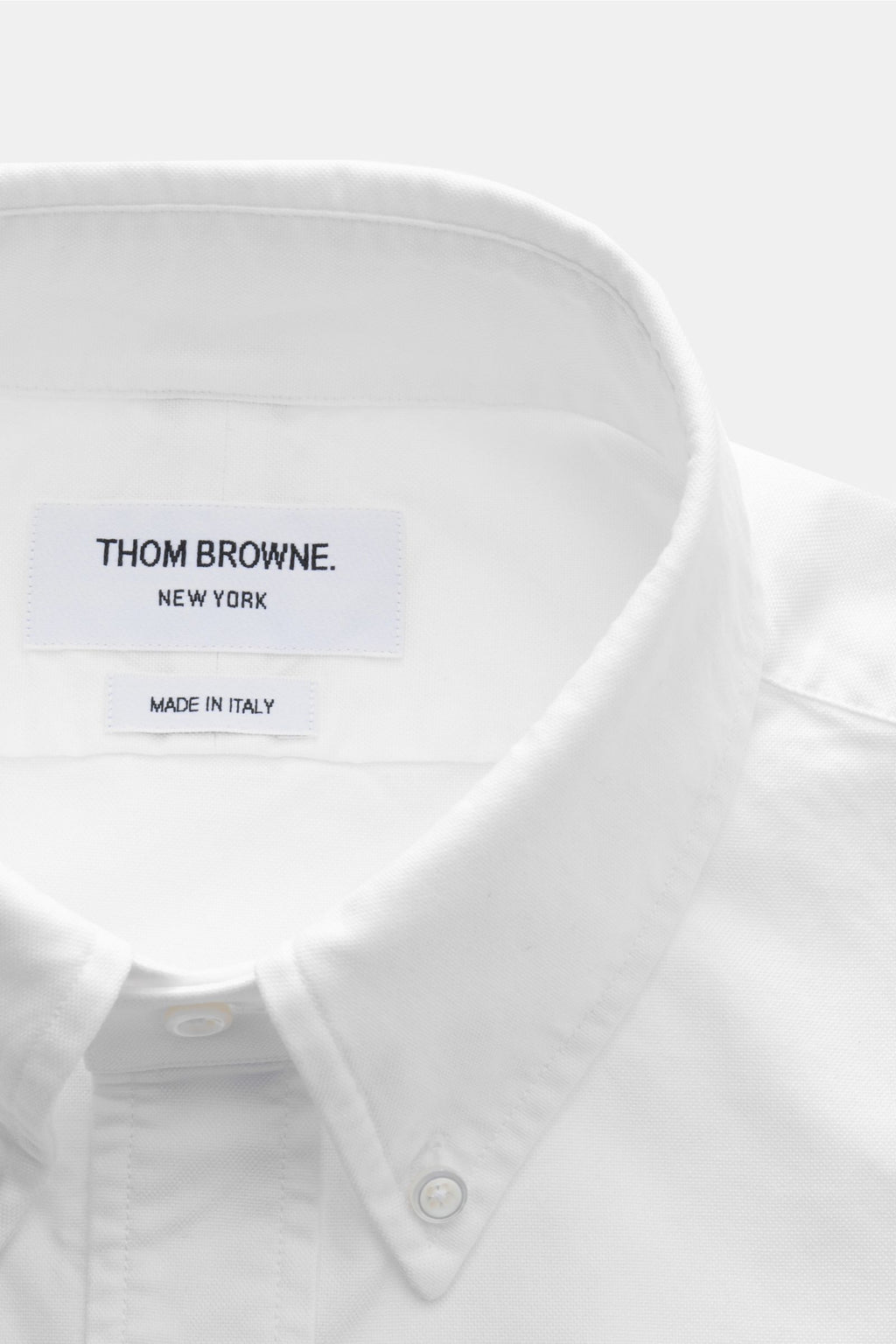 Thom Browne Short-sleeve shirt button-down collar - white
