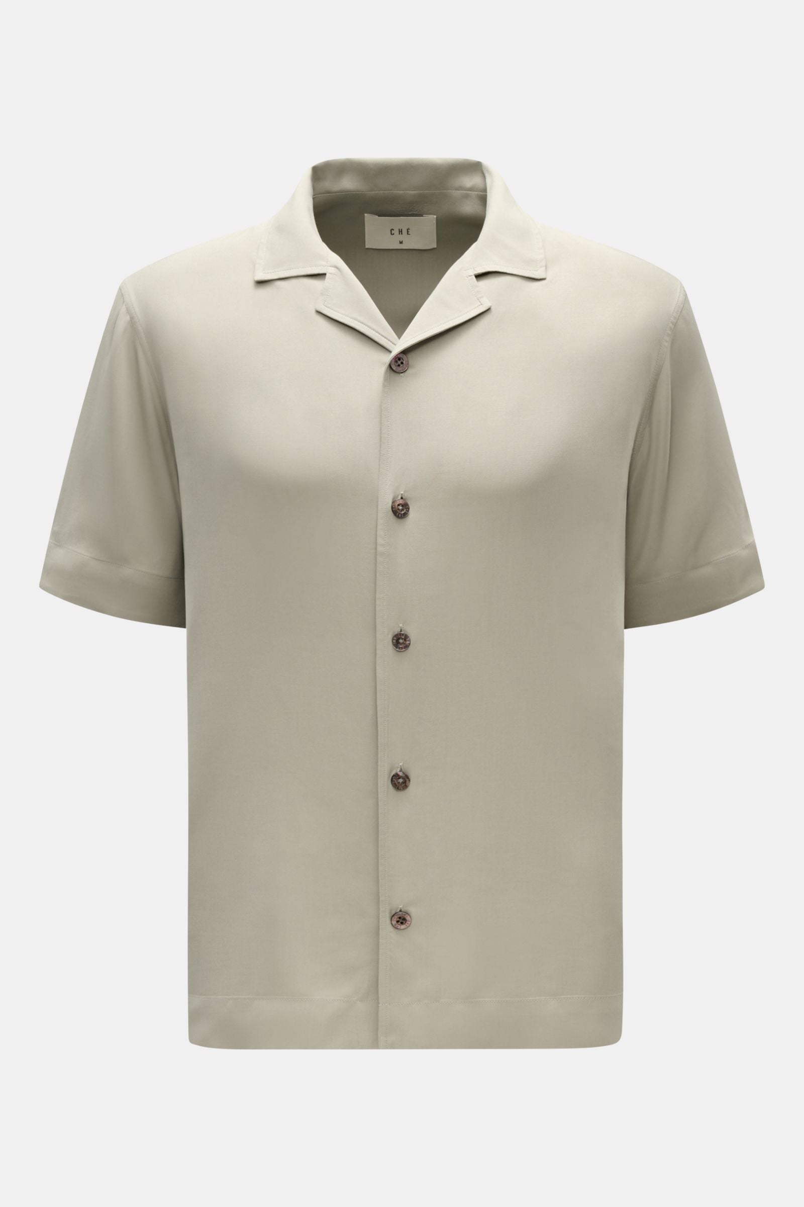 Ché Short sleeve shirt 'Valbonne' Cuban collar - sage