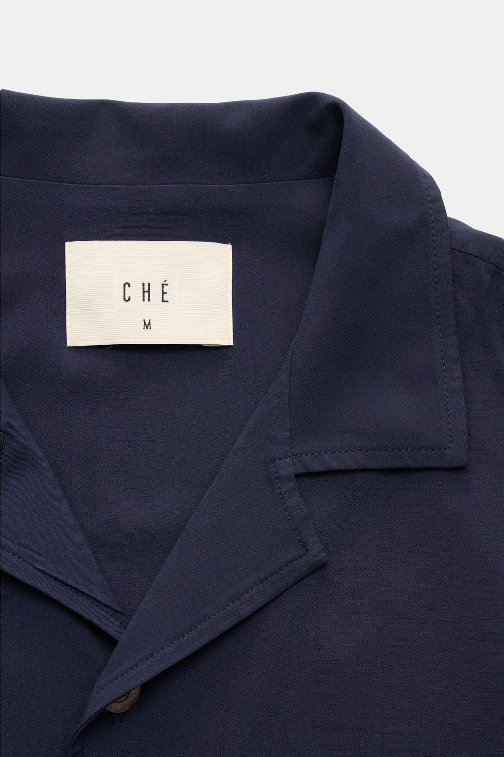 Ché Short sleeve shirt 'Valbonne' Cuban collar - Navy