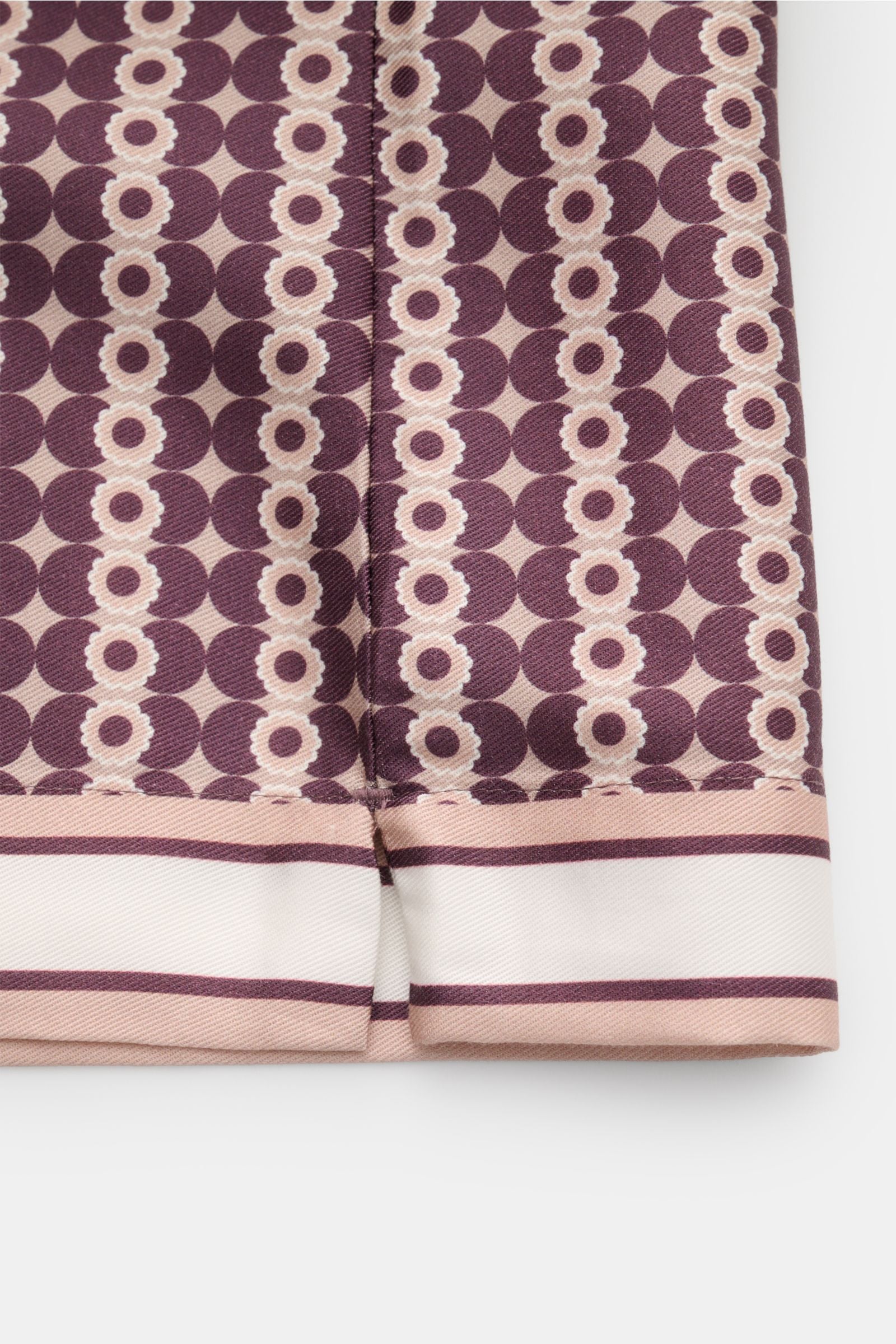 Ché Short sleeve shirt 'Pressoa' Cuban collar - brown patterned
