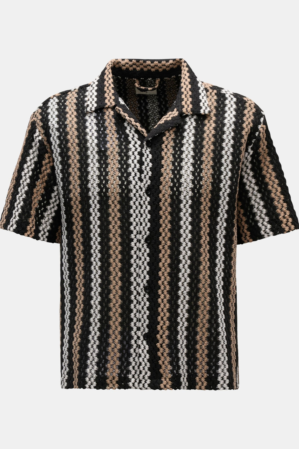 Percival Short sleeve shirt 'Wade' Cuban collar - striped