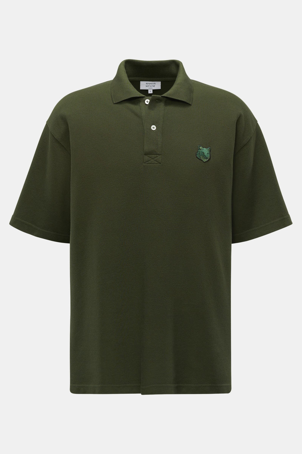 Maison Kitsuné Polo shirt 'Bold Fox' - dark green