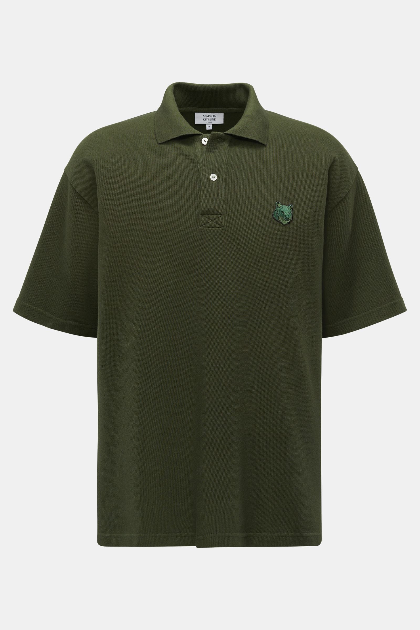 Maison Kitsuné Polo shirt 'Bold Fox' - dark green