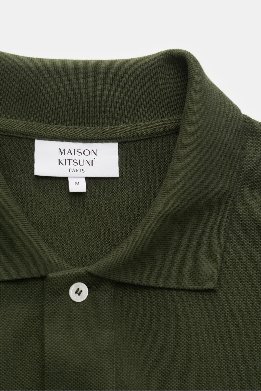 Maison Kitsuné Polo shirt 'Bold Fox' - dark green