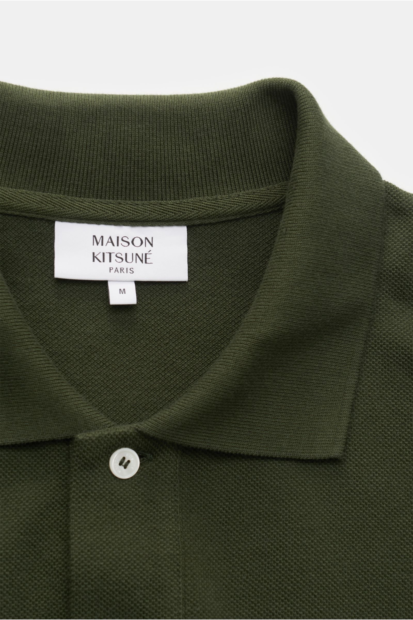 Maison Kitsuné Polo shirt 'Bold Fox' - dark green