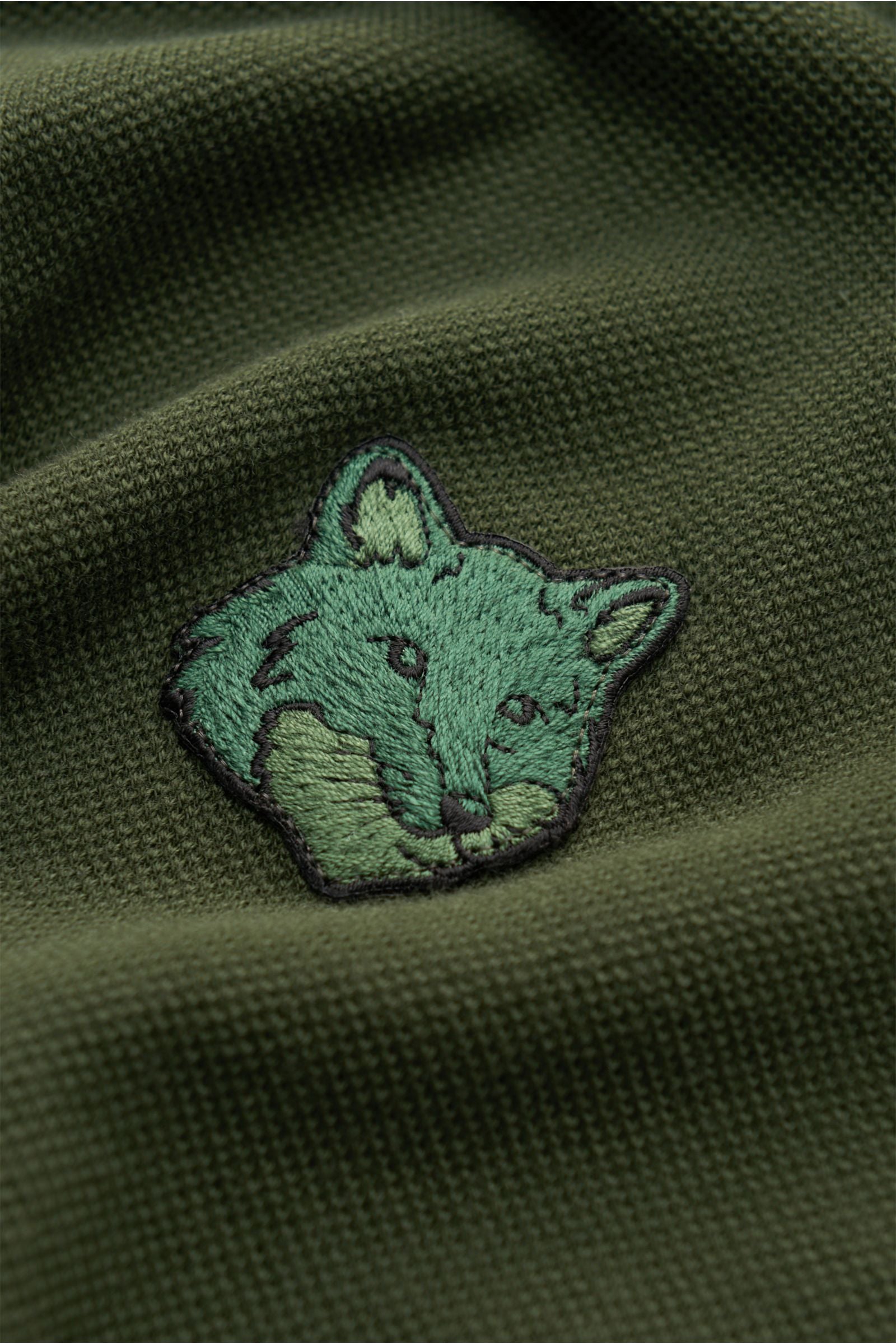 Maison Kitsuné Polo shirt 'Bold Fox' - dark green