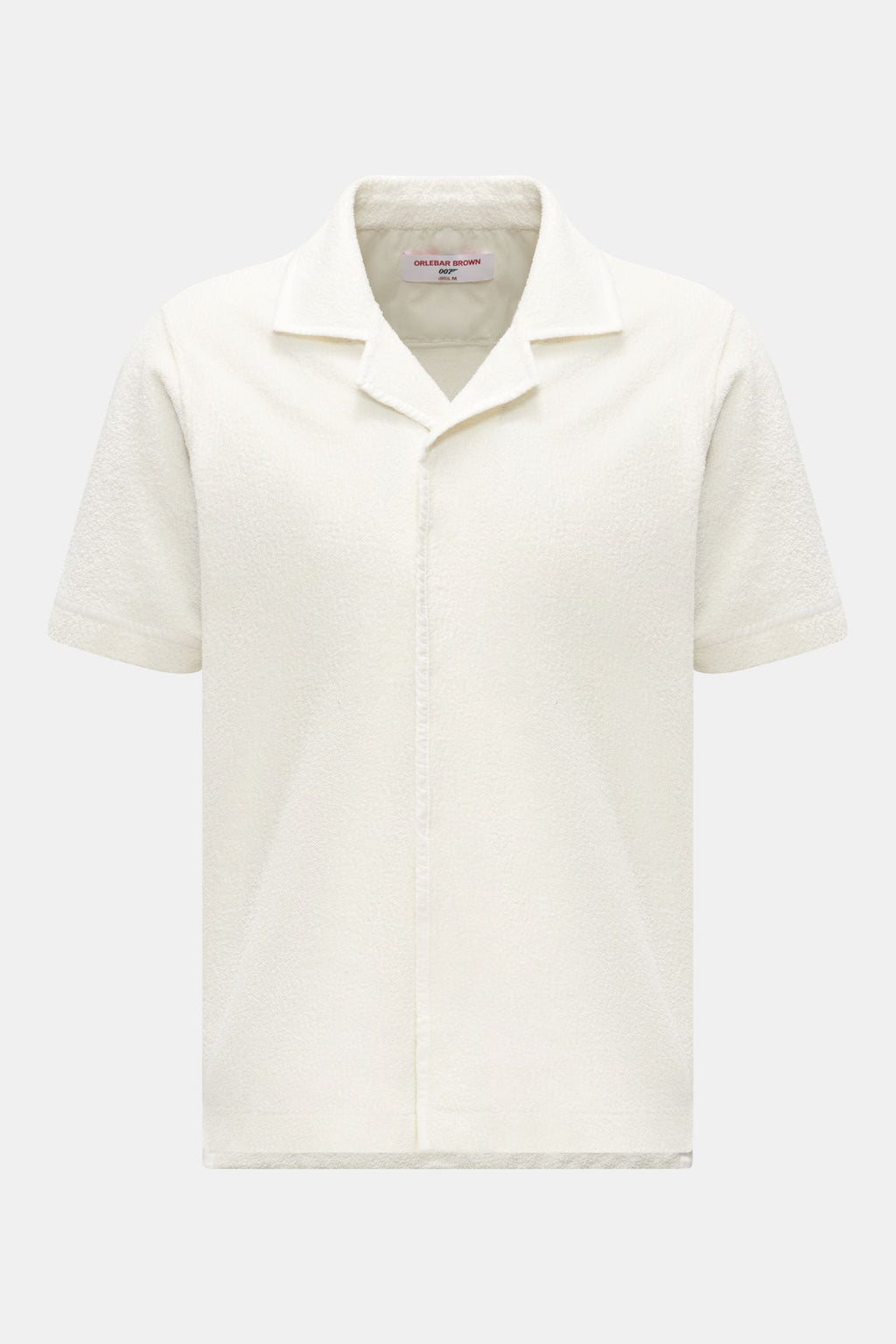 Orlebar Brown Terry short sleeve shirt Cuban collar 'Griffith' - off white