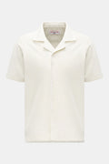 Orlebar Brown Terry short sleeve shirt Cuban collar 'Griffith' - off white