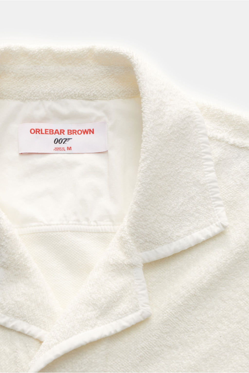 Orlebar Brown Terry short sleeve shirt Cuban collar 'Griffith' - off white