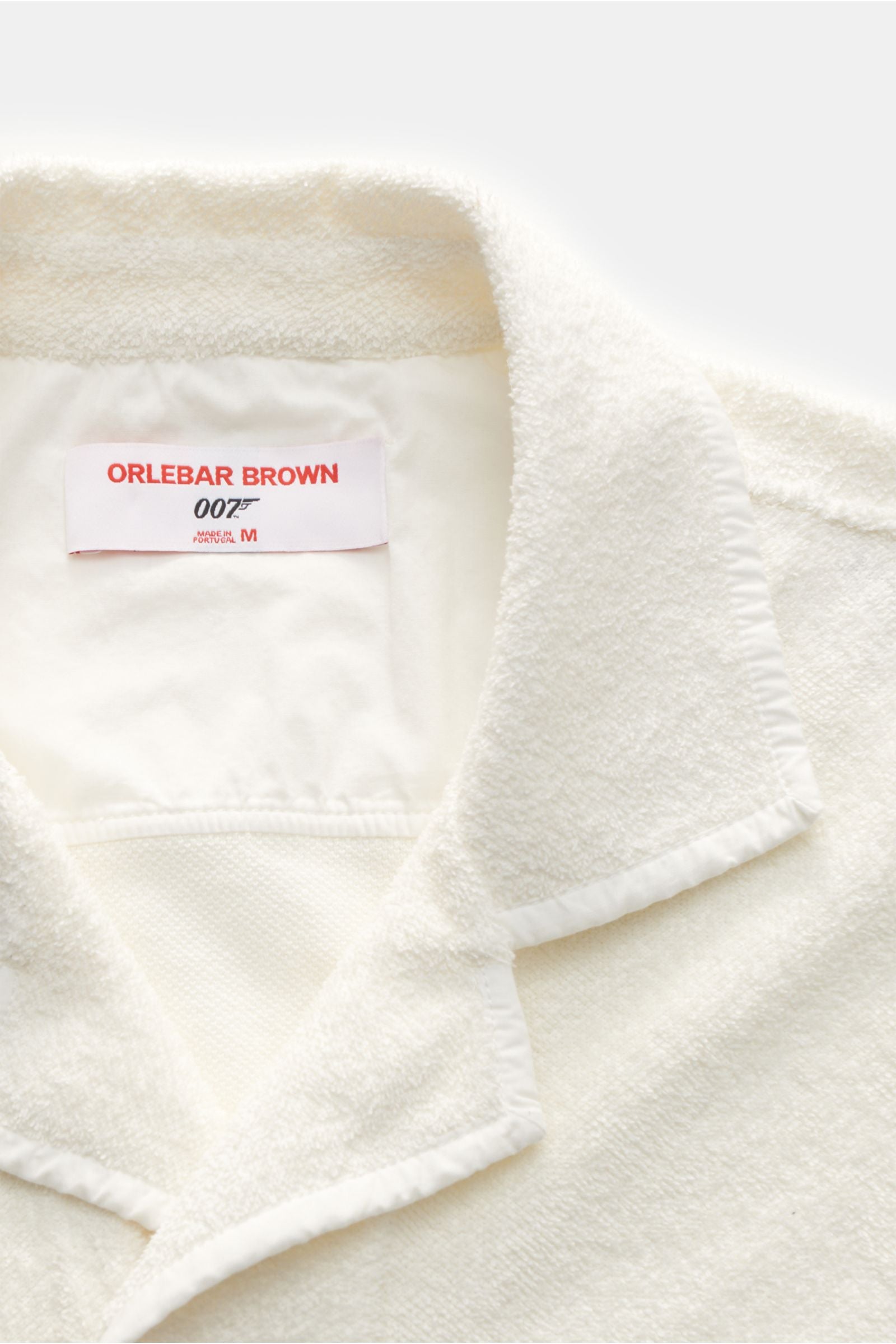 Orlebar Brown Terry short sleeve shirt Cuban collar 'Griffith' - off white
