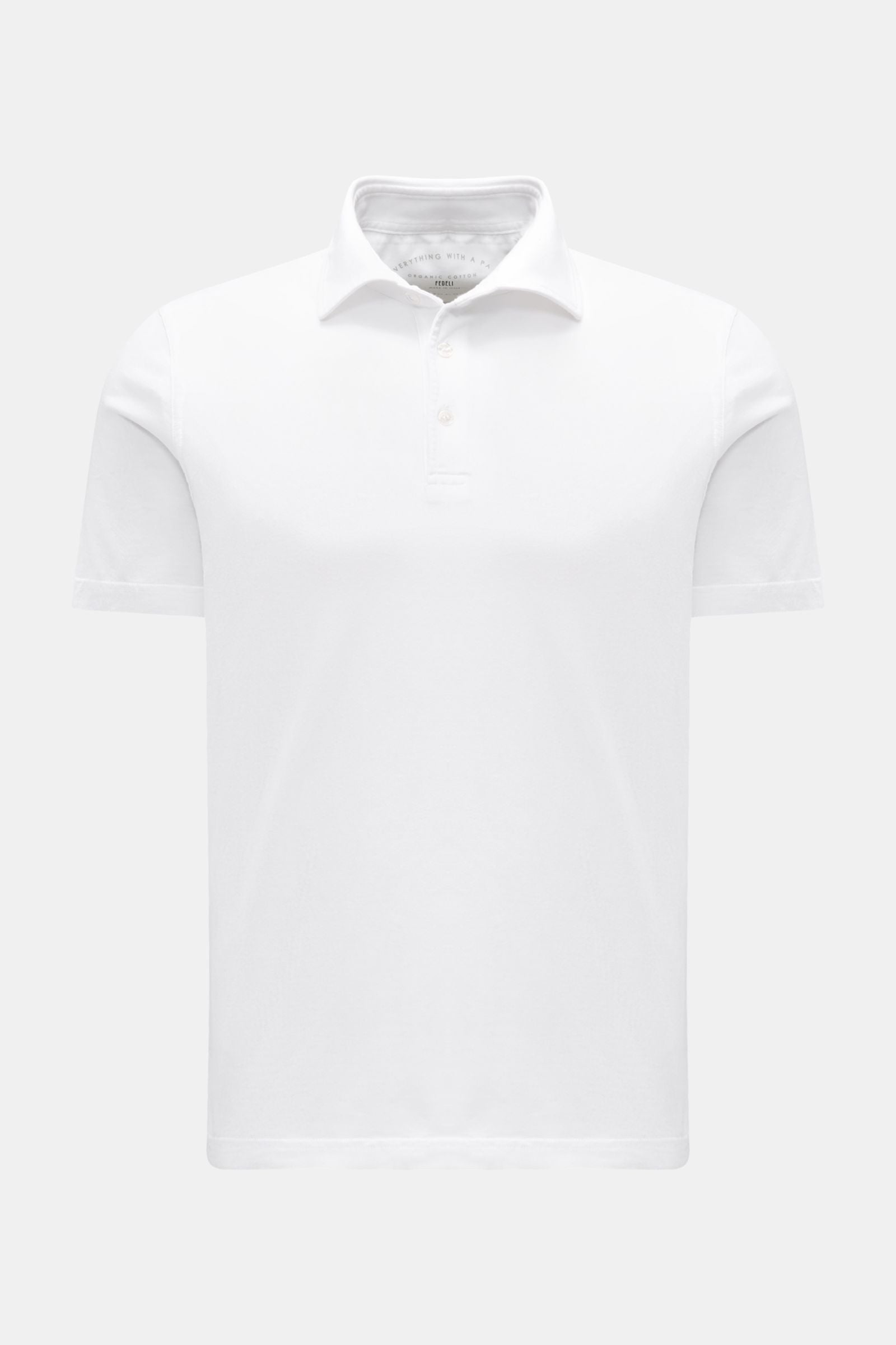 Fedeli Jersey polo shirt 'Zero' - White