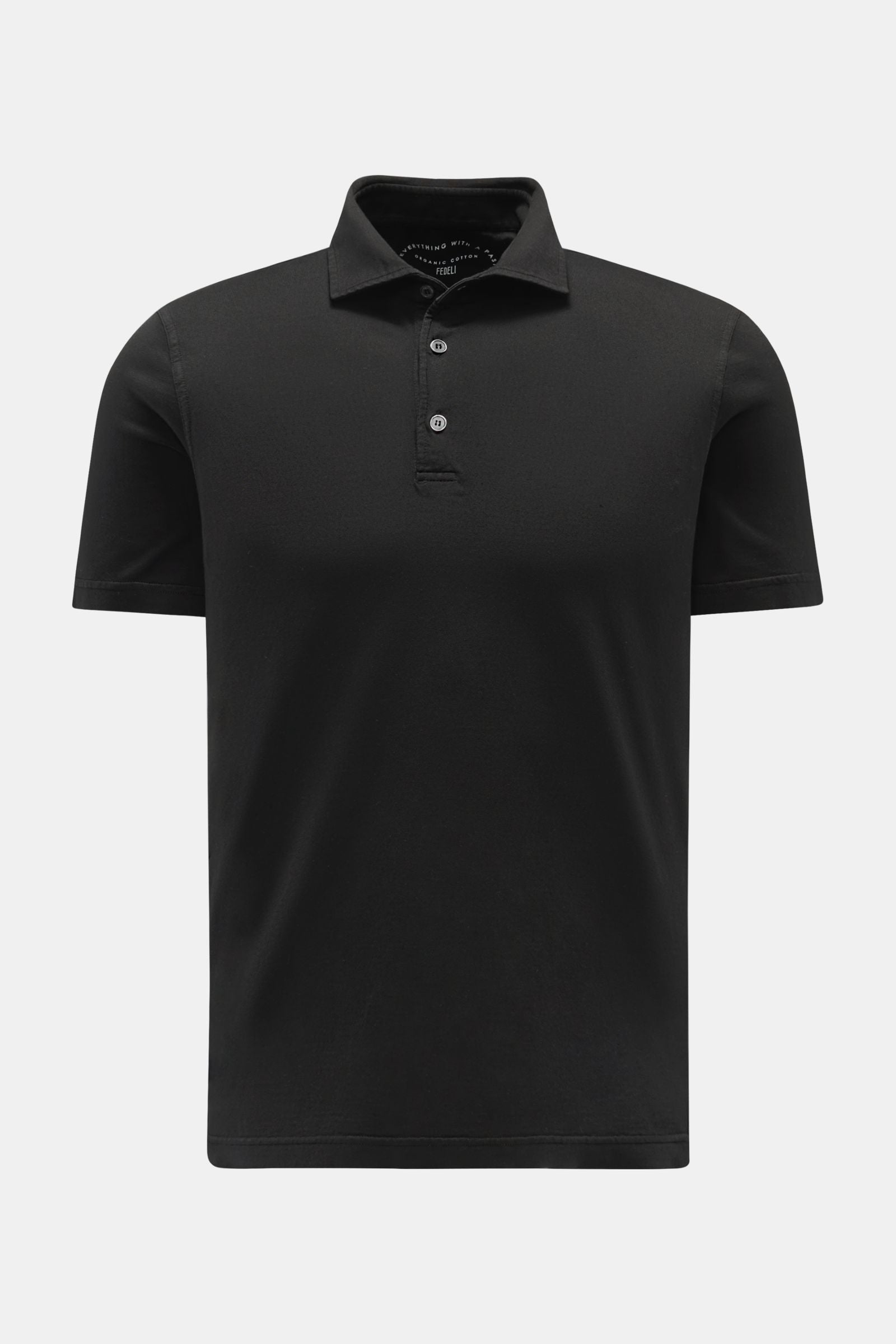 Fedeli Jersey polo shirt 'Zero' - Black