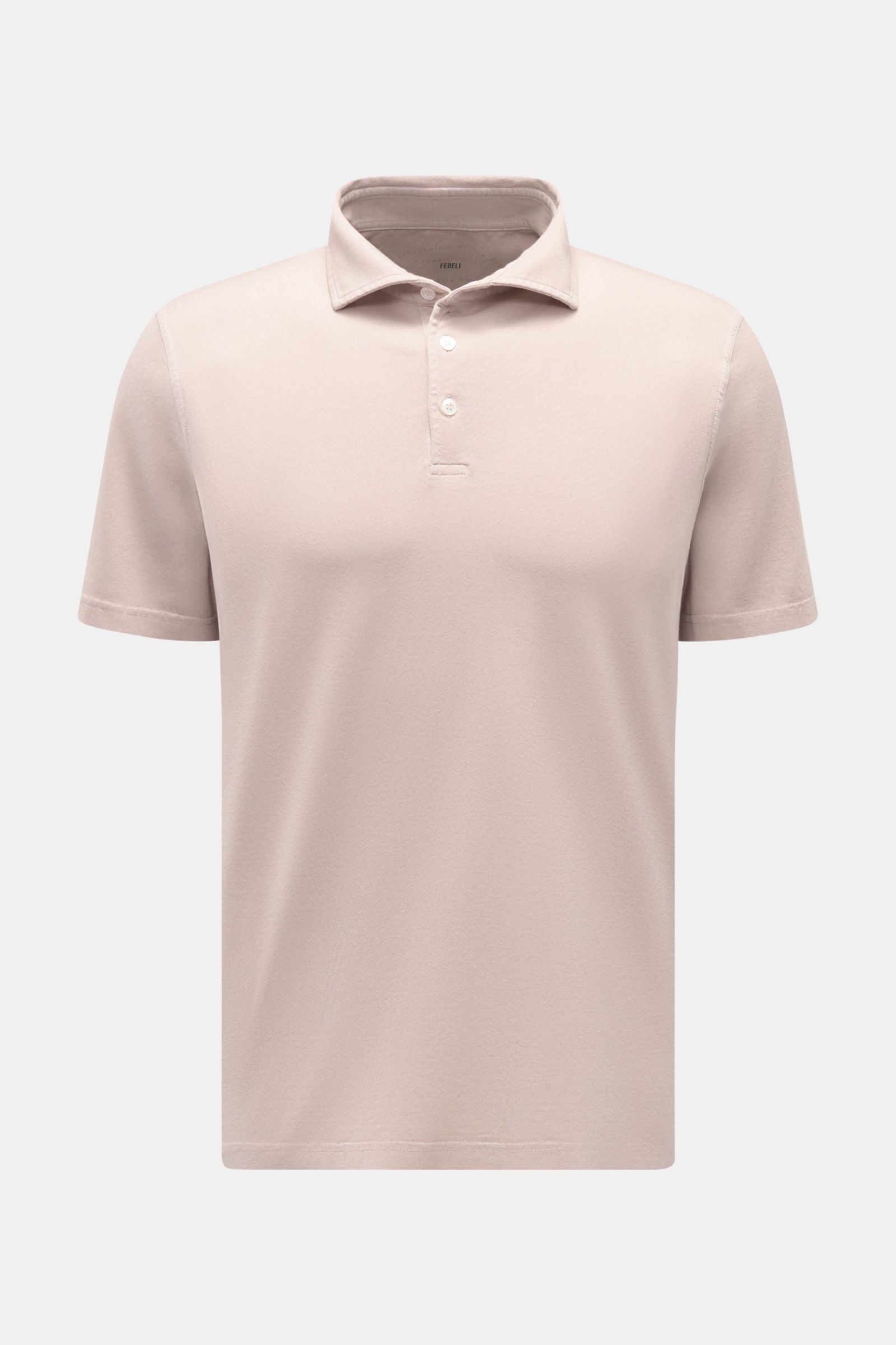 Fedeli Jersey polo shirt 'Zero' - Beige