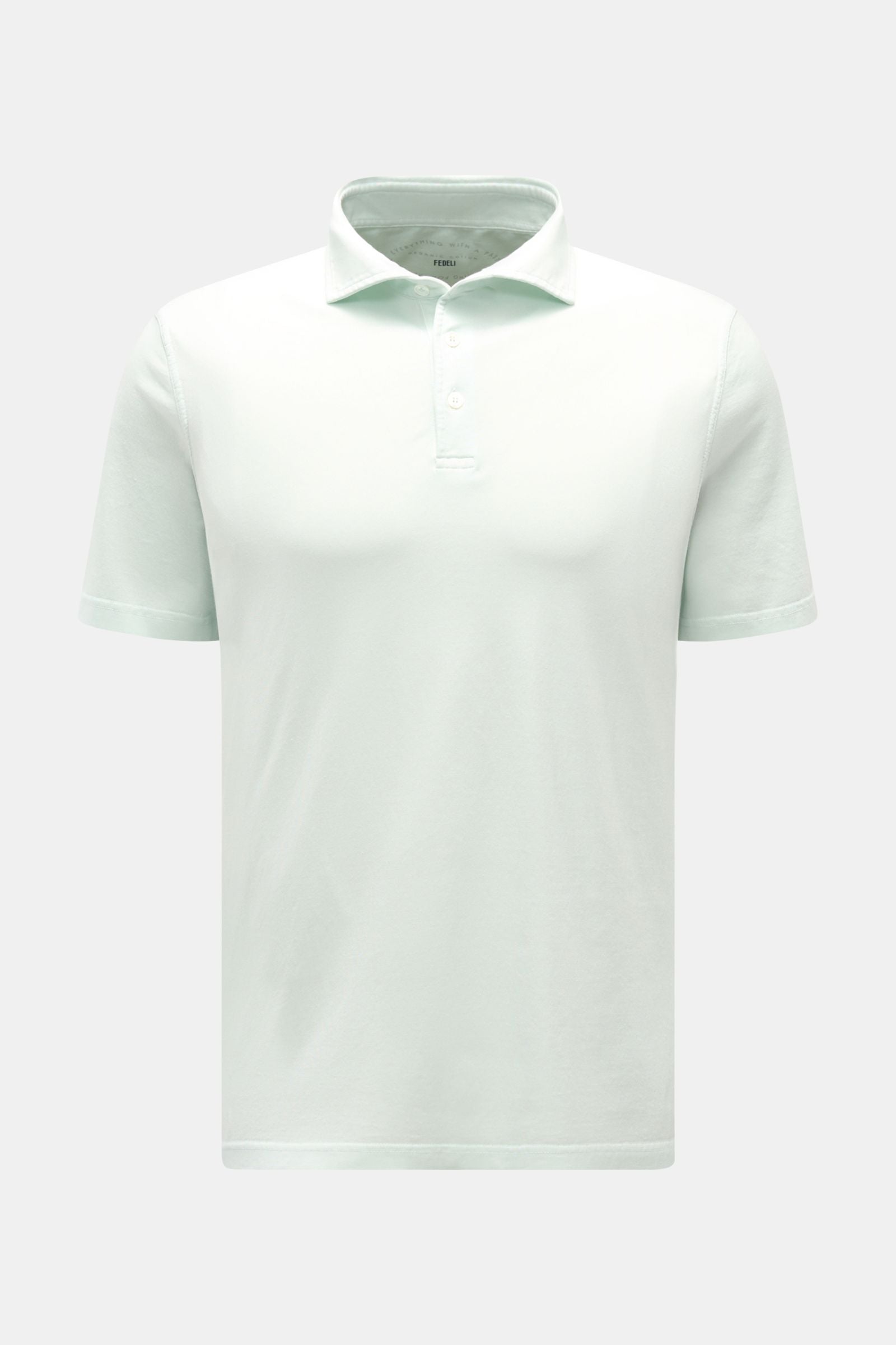 Fedeli Jersey polo shirt 'Zero' - Mint green
