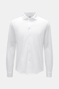Fedeli Piqué shirt 'Steve' narrow collar - White