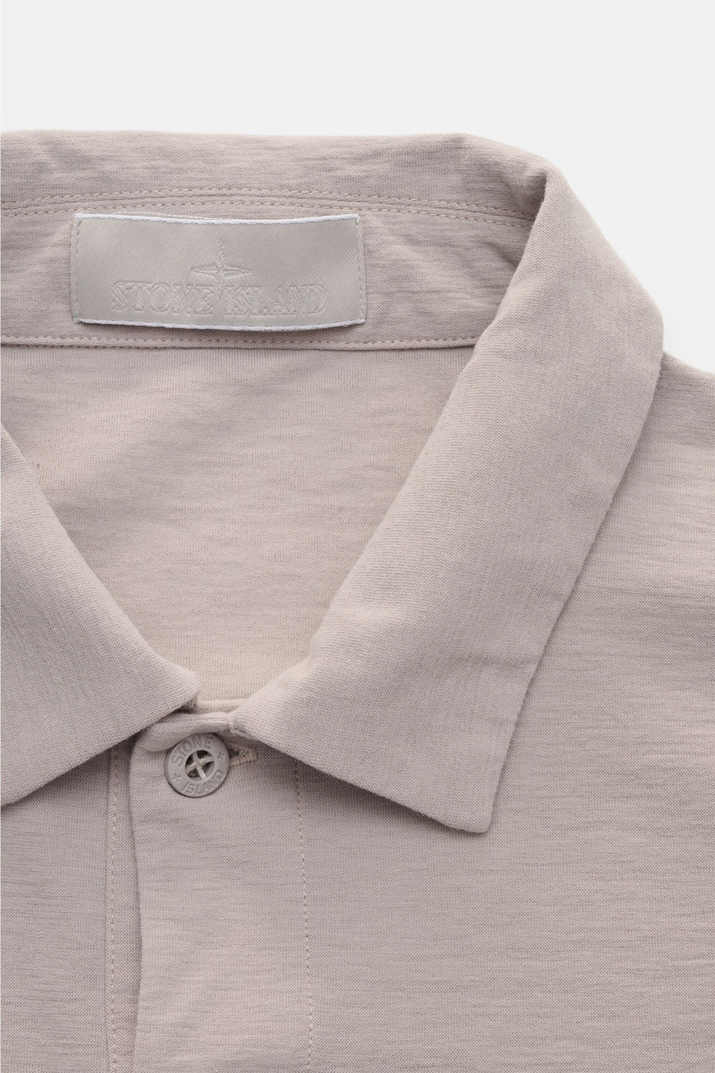 Stone Island Long sleeve polo shirt 'Ghost Piece' - Grey