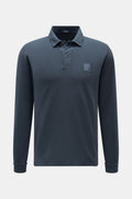 Stone Island Long sleeve polo shirt 'Ghost Piece' - Grey blue