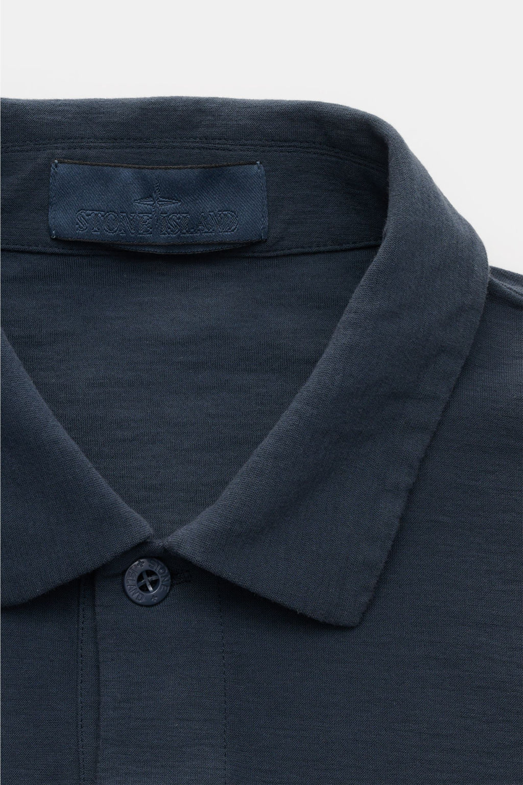 Stone Island Long sleeve polo shirt 'Ghost Piece' - Grey blue
