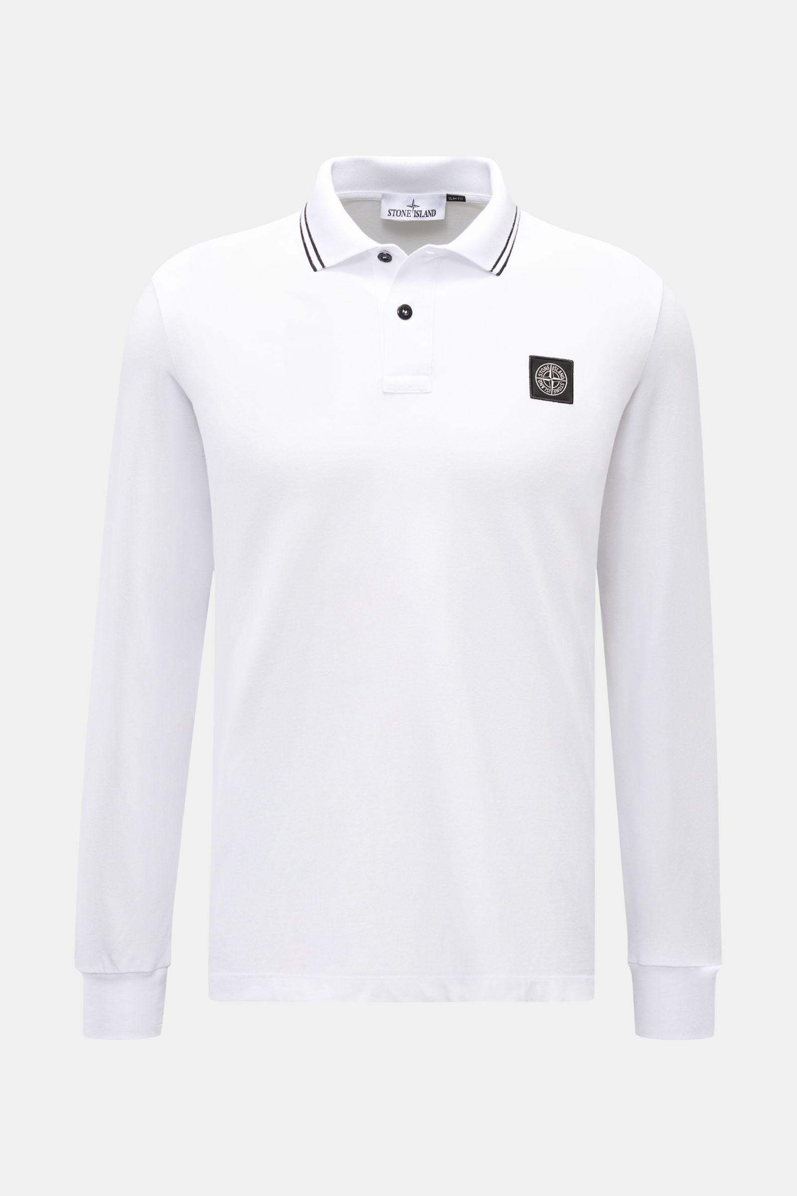 Stone Island Long sleeve polo shirt - White