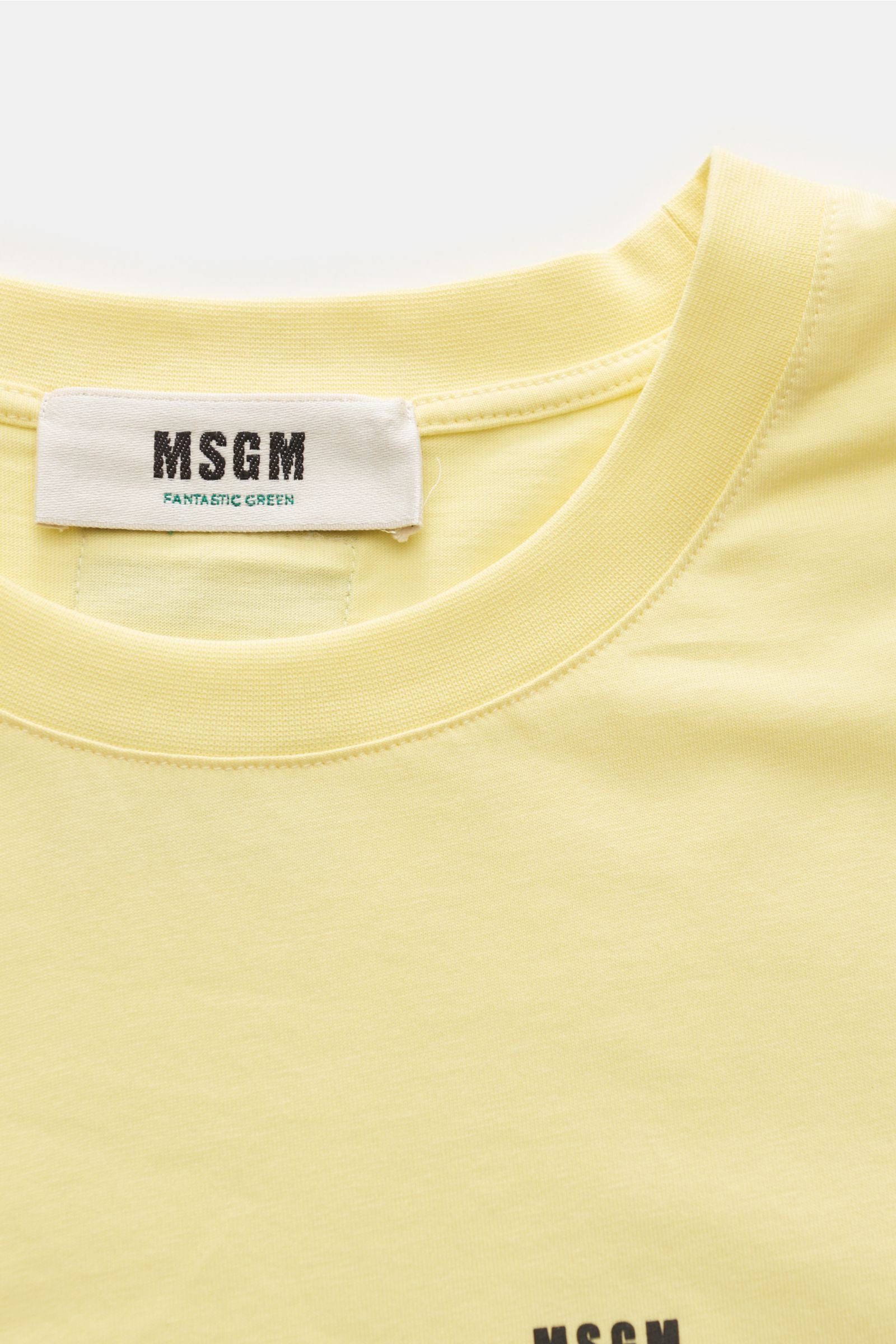 MSGM Crew neck T-shirt light - light yellow