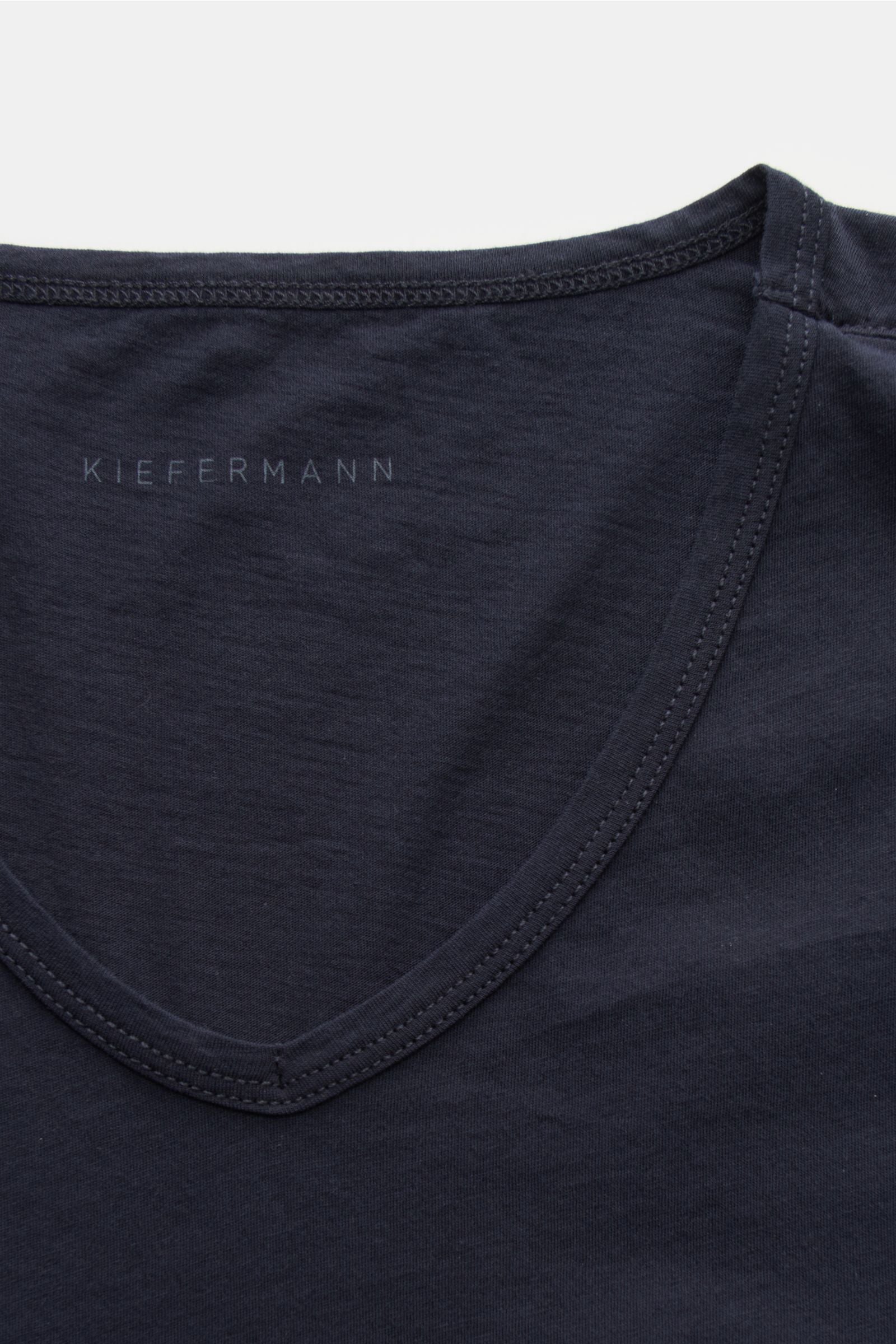 Kiefermann V-neck T-shirt 'Darius' - Dark navy