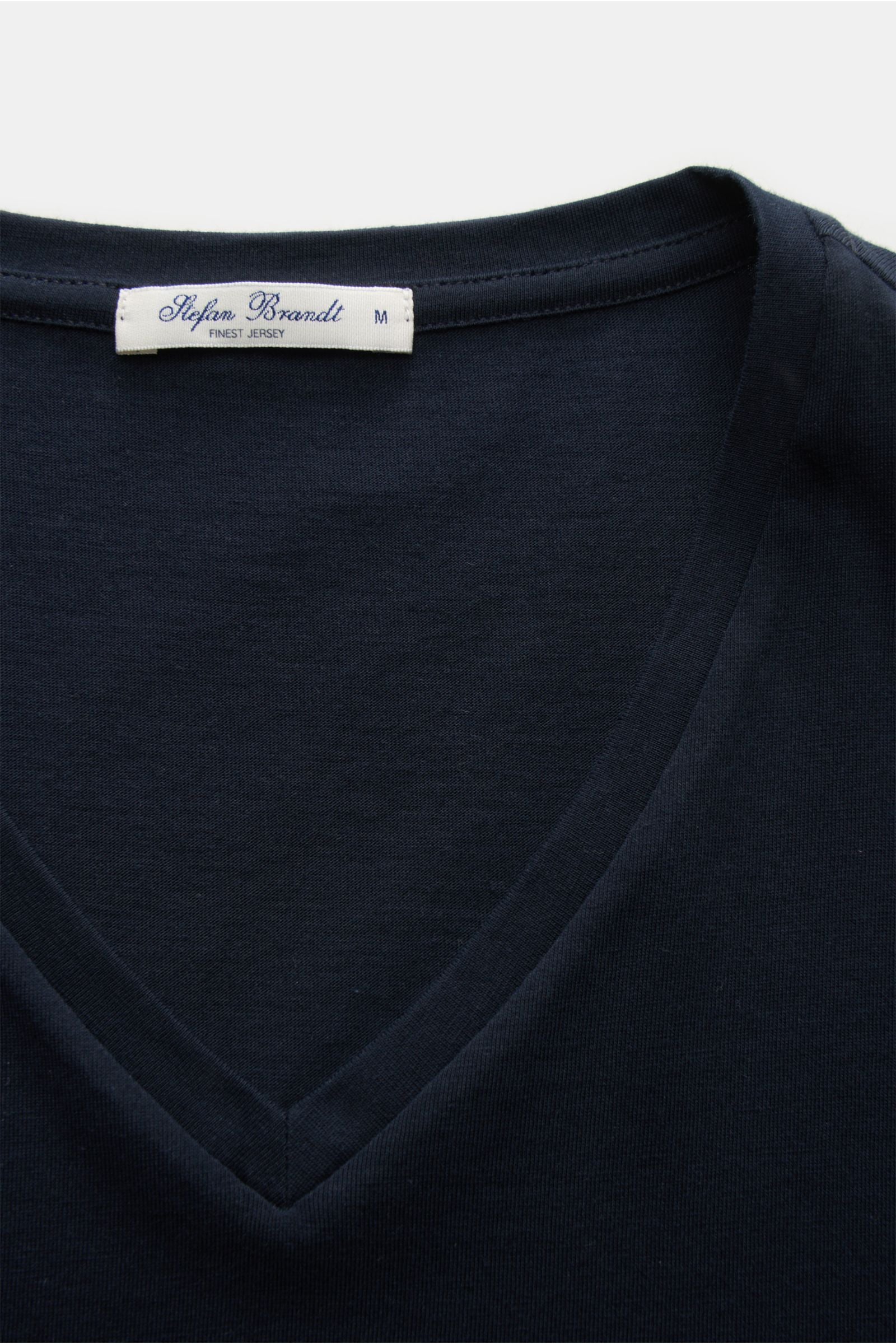Stefan Brandt V-neck T-shirt 'Artur' - Dark navy