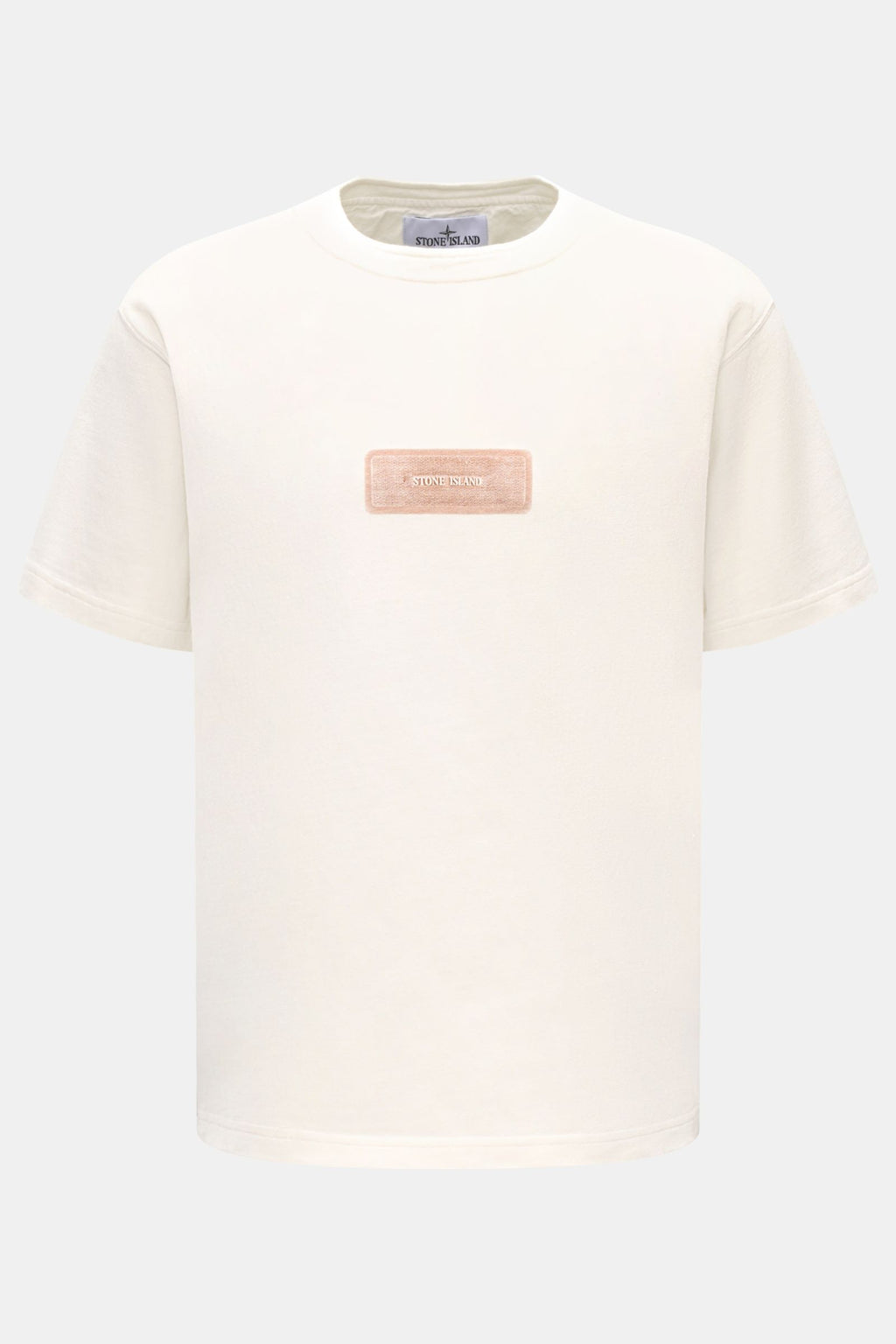 Stone Island Crew neck T-shirt 'Raw Beauty' - cream