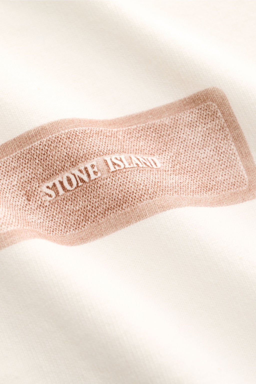 Stone Island Crew neck T-shirt 'Raw Beauty' - cream