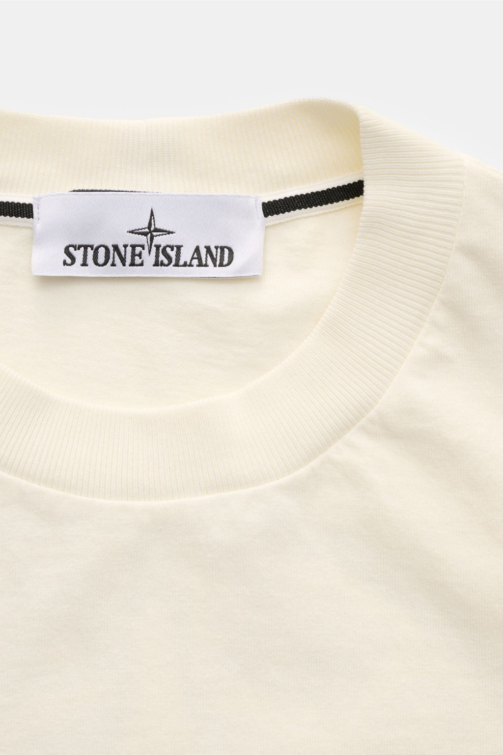 Stone Island Crew neck T-shirt 'Industrial Print' - cream