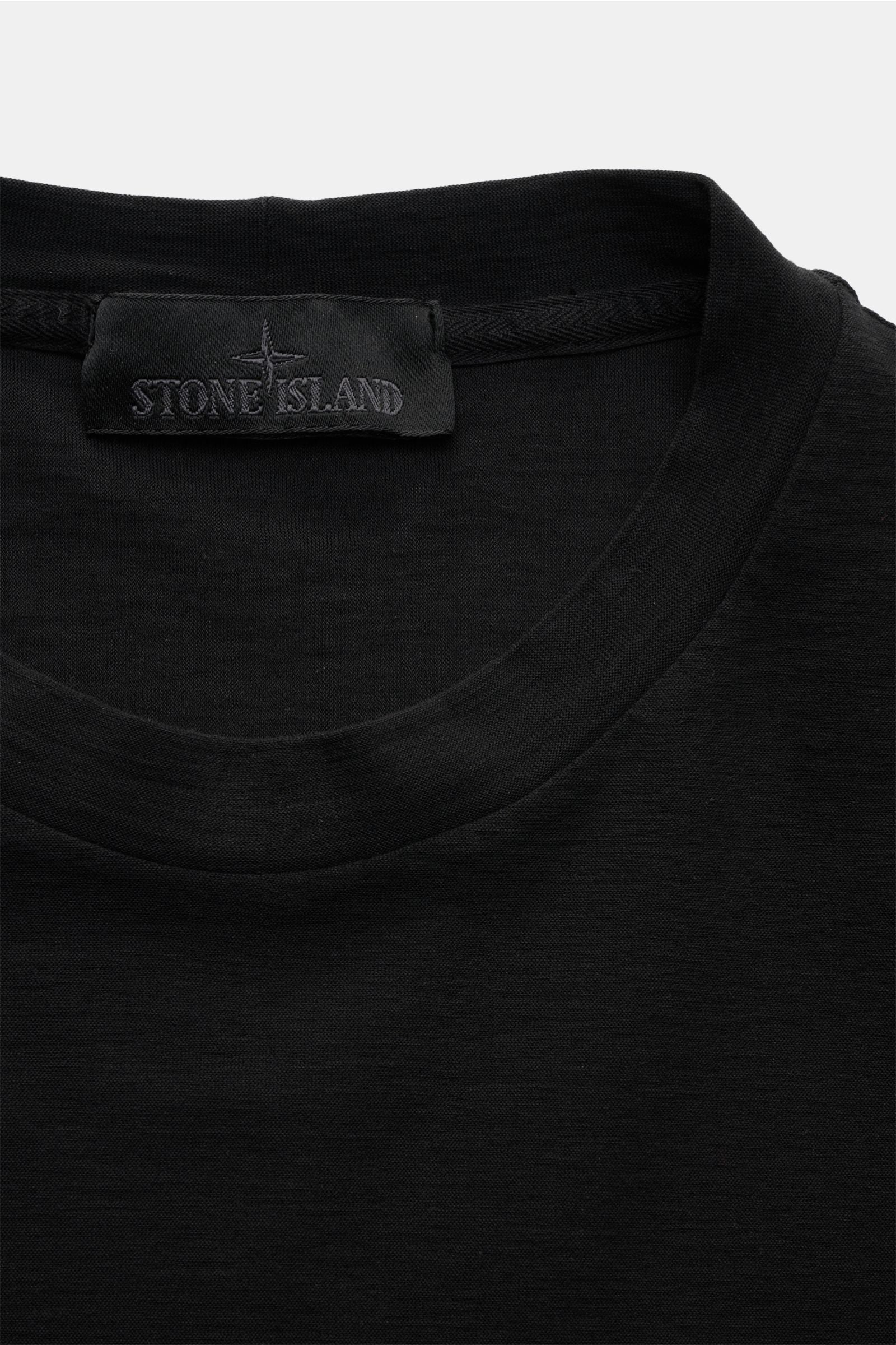 Stone Island Crew neck T-shirt 'Ghost Piece' - Black