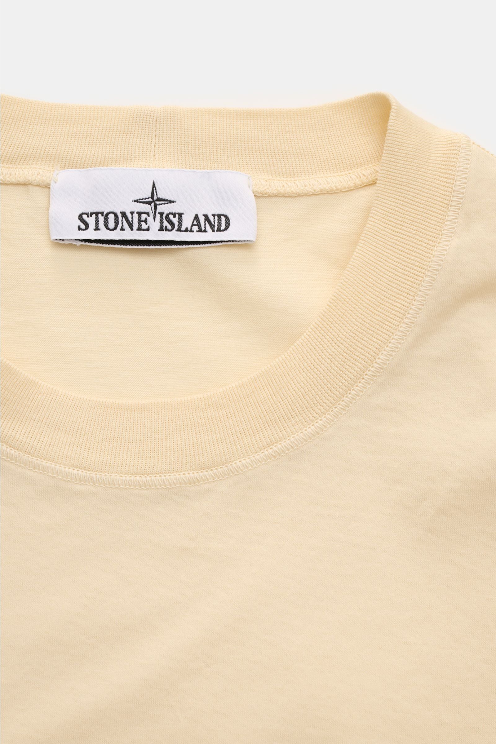 Stone Island Crew neck T-shirt 'Stellina' - Pastel yellow