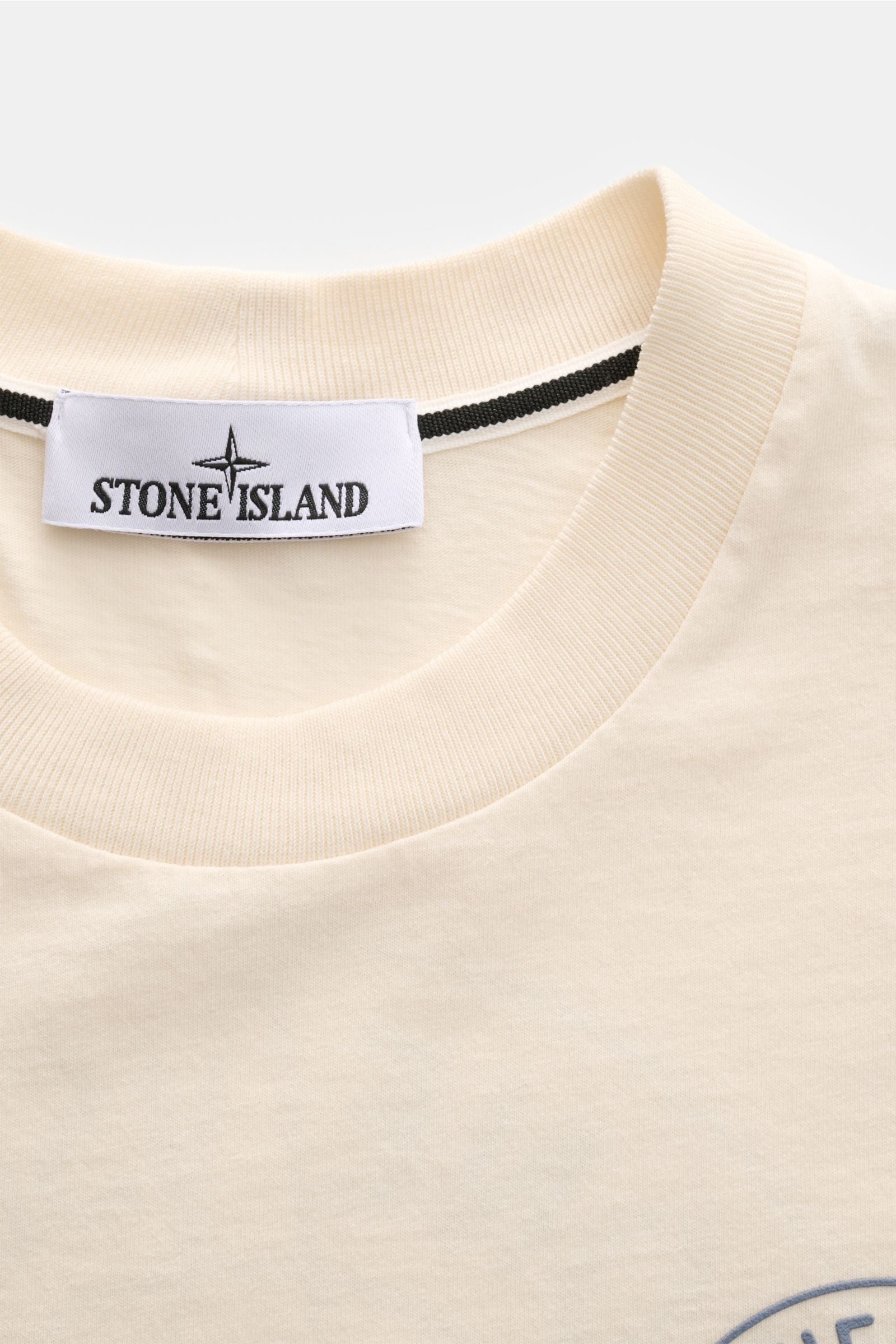 Stone Island T-Shirt 'Print' - Cream
