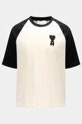 Ami Paris T-shirt 'Boxy Fit' - creamblack