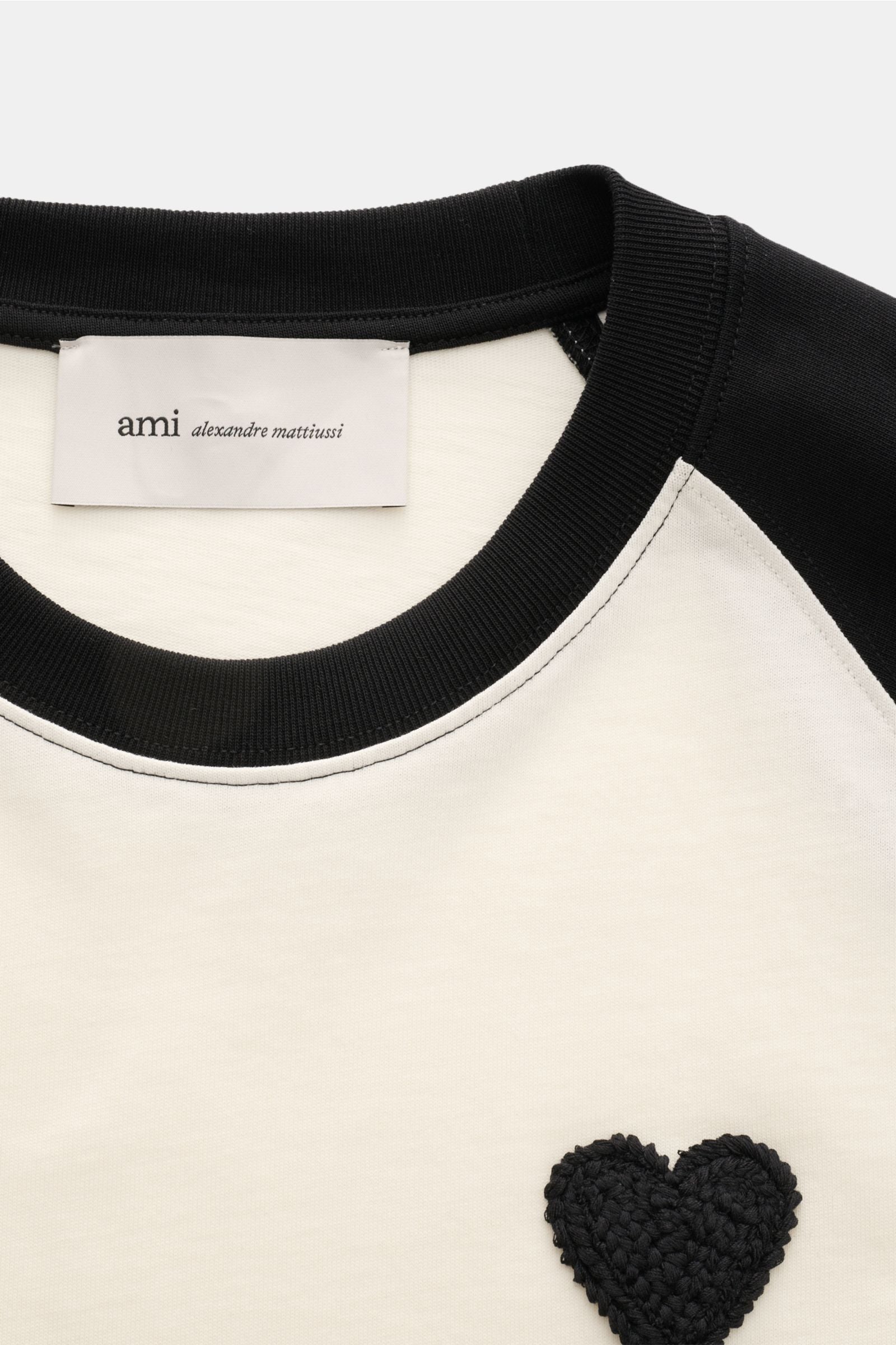 Ami Paris T-shirt 'Boxy Fit' - creamblack