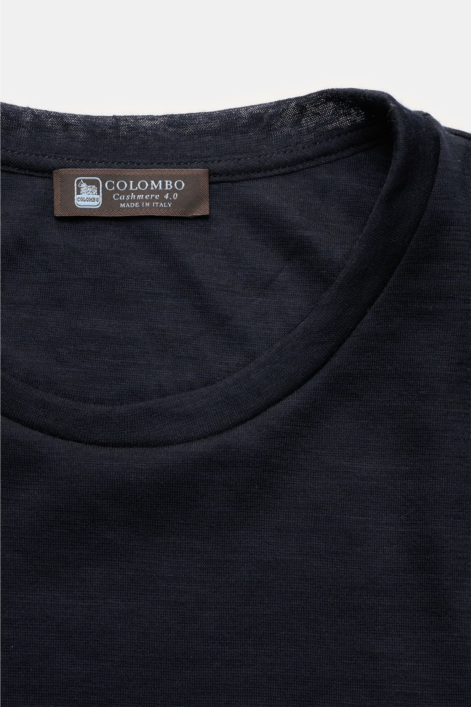 Colombo Cashmere T-shirt - navy