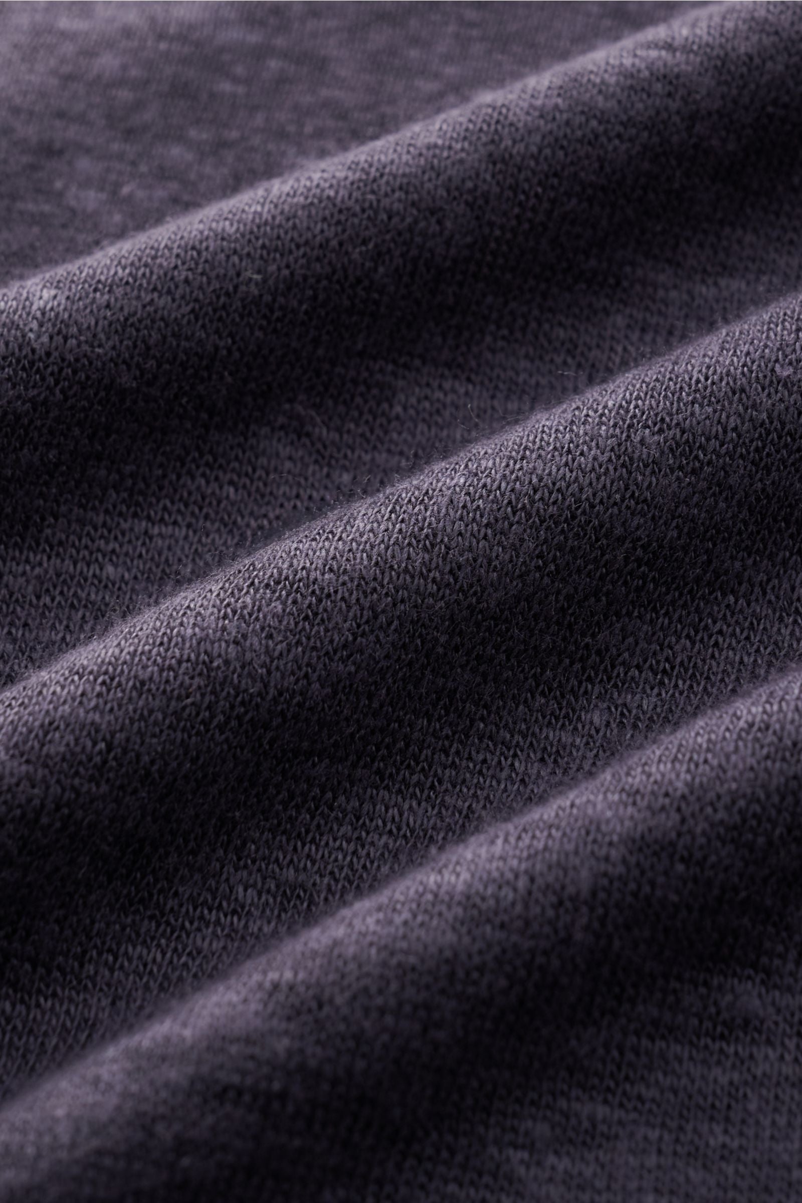 Officine Générale Linen crew neck T-shirt - navy